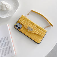 Luxury  Pattern Portable Phone Case With Lanyard