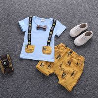 Short-sleeved gentleman tie set