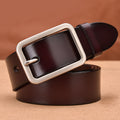 Leather belt buckle belt