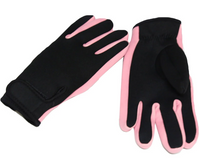 Outdoor wear-resistant gloves-black + pink-L size-diving material-1 pair