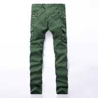 New Men's Ripped Slim Denim