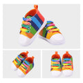 Aliexpress explosion colorful canvas baby shoes slip soft bottom Baby Toddler shoes 0-1 babyshoes