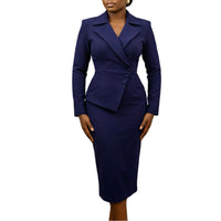 Women's Elegant High-Waisted African Dress