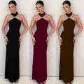 Fashionable Slim-fit Sleeveless Split Dress For Women