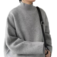 Loose Outer Wear Casual Mid-length Round Neck Cashmere Thickened Sweater