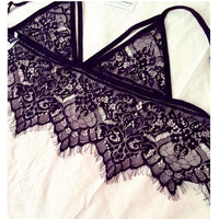 Summer Europe and the United States New Lace stitching sexy V back zipper zipper vest Bikini Set