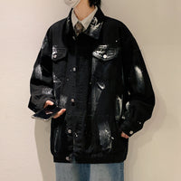 Hong Kong Style Denim Jacket Men's Winter High Street Jacket
