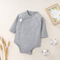 Baby's Long Sleeve Triangle One-piece Romper