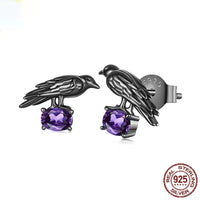 Halloween Spider Skull Stud Earrings