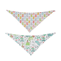 Pet Double-sided Saliva Towel Dog Triangle Scarf Pet Accessories