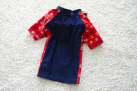 Long Sleeve Sunscreen Split Children's Swimsuit Cute