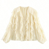 Women's Laminated Versatile Long Sleeve Shirt Pullover
