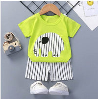 Baby Cotton Short Sleeve Shorts Suit