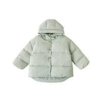 Girls' Hooded Down Jacket Western Style Cute