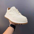Leather White Shoes Male Retro Casual Shoes