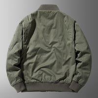 Men's Relaxed-fit Baseball-collar Casual Jacket