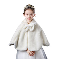 Children's Cloak Double Layer Thick Fur Shawl