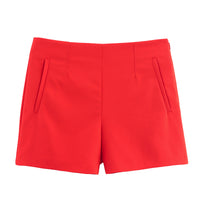 Initial Color High High Waist Casual Loose Shorts