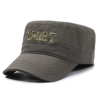 Hat Flat-top Peaked Cap Leisure Men's Sunhat