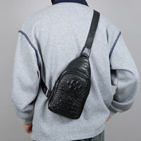 New Mens Fashionable Chest Bag Business Commute Crossbody Style