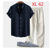 Men's Stand Collar 3D Digital Printing Fashion Slim-fit Short-sleeved Shirt