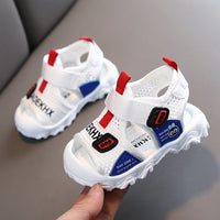 Breathable Beach Sandals White Blue Gray Non Slip Baby Shoes