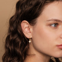 Classic Zircon-studded Lightweight Drop Earrings