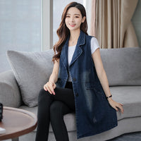 Spring And Autumn Mid-length Vest Coat