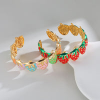 Fashion Personality Stainless Steel Strawberry Drip Bracelet