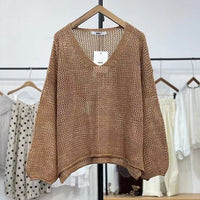 Loose Spring And Summer Sun Protection Casual Thin Mom Top Mesh