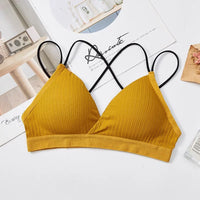 Gathered Tube Top Thin Girl Triangle Underwear