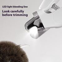 Led Light Cat Anti-blood Position Nail Piercing Device