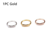 1 Pcs 0.8x8mm Nose Piercing Body Jewelry Part Nose Hoop Nost
