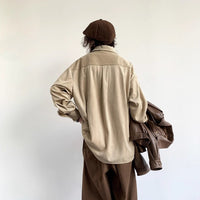 Japanese Style Retro Striped Shirt Bottoms