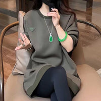 Casual Versatile Women's Crew-neck Sweatshirt