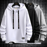 Men's Sweater Hooded Fake Brand Trend Coat Handsome Youth Student Top