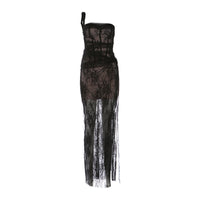 Slant-neck Sleeveless Midi Dress For Women