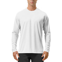 Quick-drying Solid Color Round Neck Sports Training Stretch Sun Protection Long Sleeve