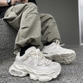 Retro Casual Sneaker Stylish Height Increasing Thick Bottom Breathable Shoes