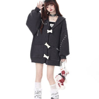 Fall Winter Hooded Thick Sweater