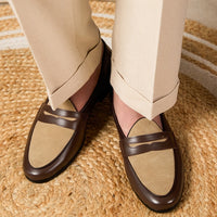Loafers Belgium Champagne British Style Casual