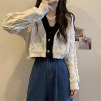 Short Knitted Sweater Coat New Springautumn Style
