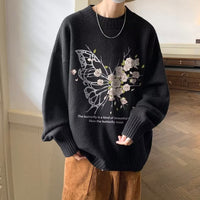 Mens Crew-neck Sweater For Fallwinterideal As A Base Layer