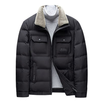 Thickened Multi Pocket Lapel Men's Coat