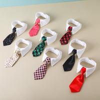 Pet Tie Saliva Towel British Style Gentleman