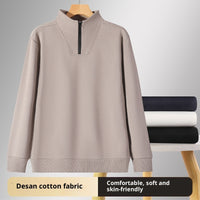 Comfortable Skin-friendly Stand Collar Zip-up Sweatshirt