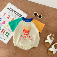 Children's Round Neck Thin Triangle Rompers