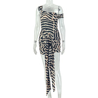 Fashionable Printed Dress Women's Clothing