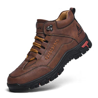 Men's High Top Loafers Non Slip Breathable Latex Insole Hiking Shoes