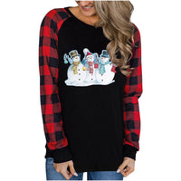Christmas 3D Printed Fashion Loose Top Pullover Sweater